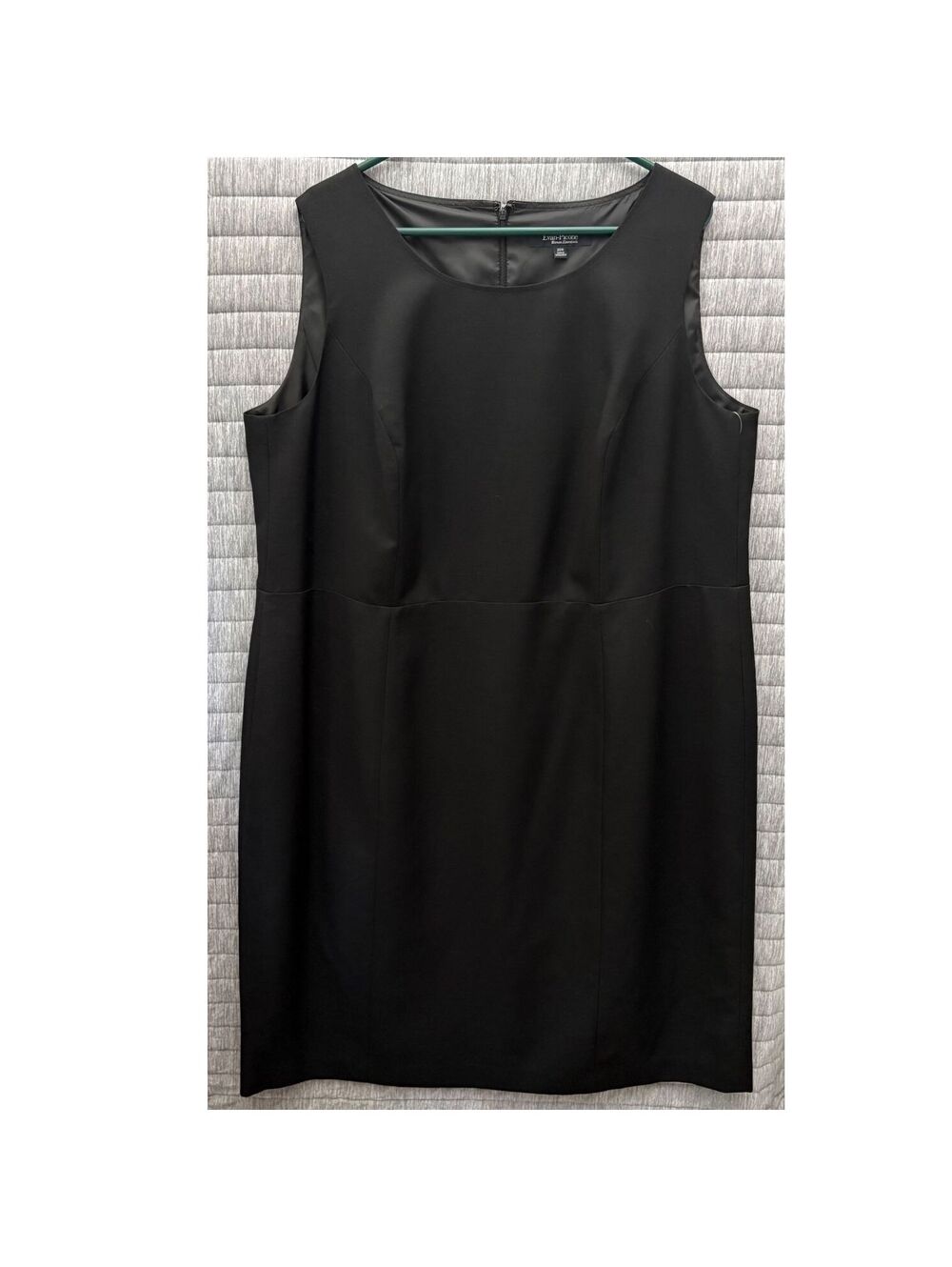 Evan-Picone Woman Essentials Black Sleeveless Sheath Dress Size 20W Office NWT